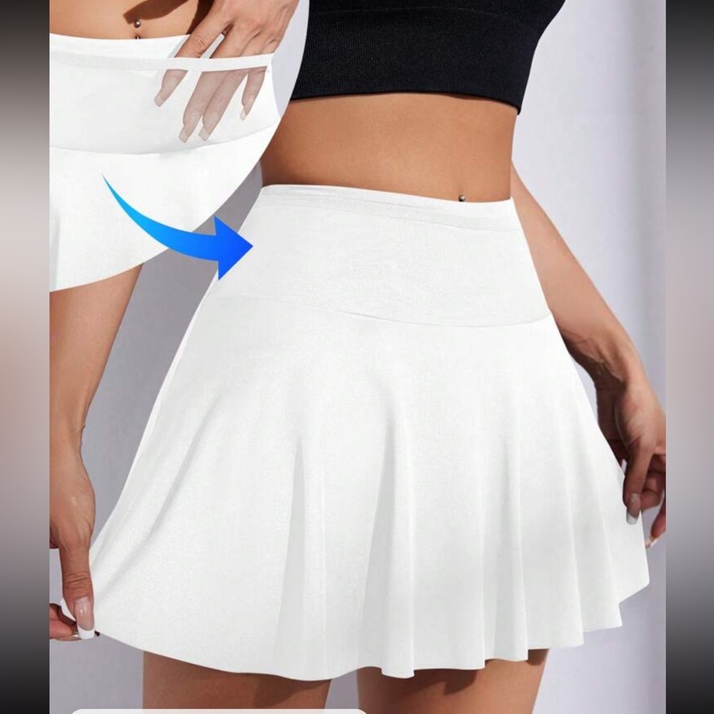 white skirt